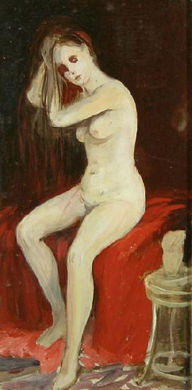 George Benjamin Luks Seated Nude France oil painting art